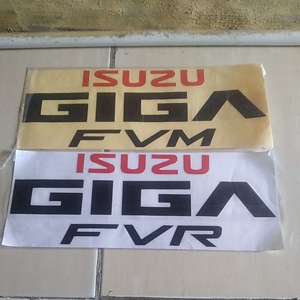 sticker isuzu Giga FVM / Isuzu Giga FVM HP / FVR untuk bagian pintu
