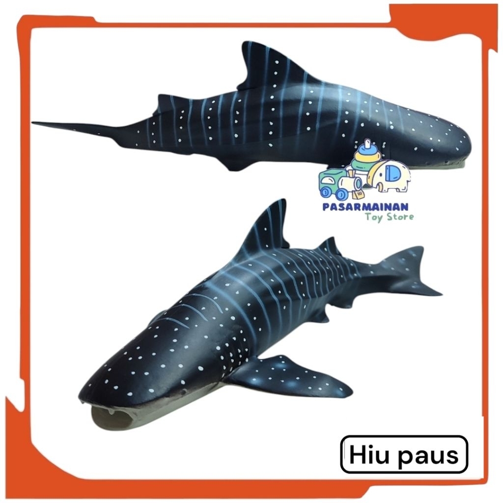 Mainan Figure Whale Shark Hiu Paus Hitam Ikan Paus Hiu Hewan Laut Simulasi Binatang Laut