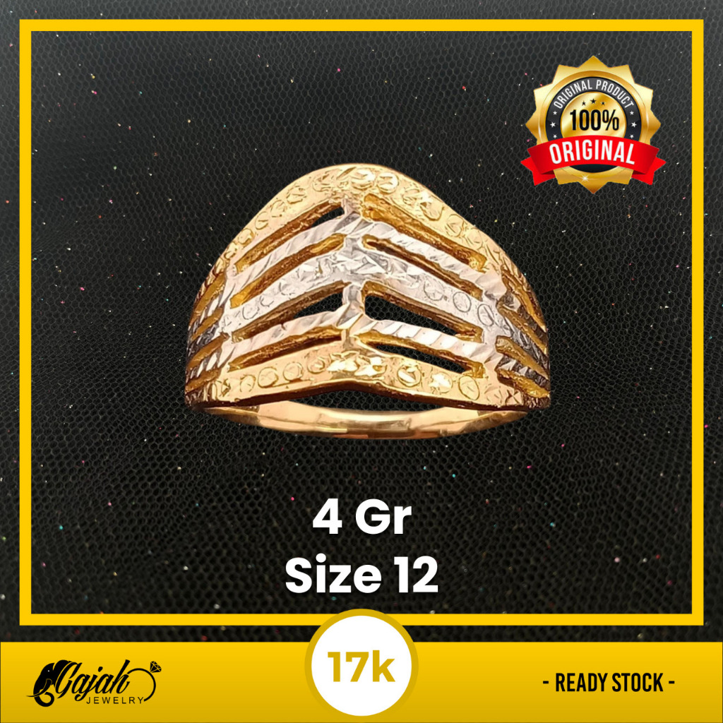 Cincin Emas 17K - Toko Emas Gajah - 4 Gram 2696