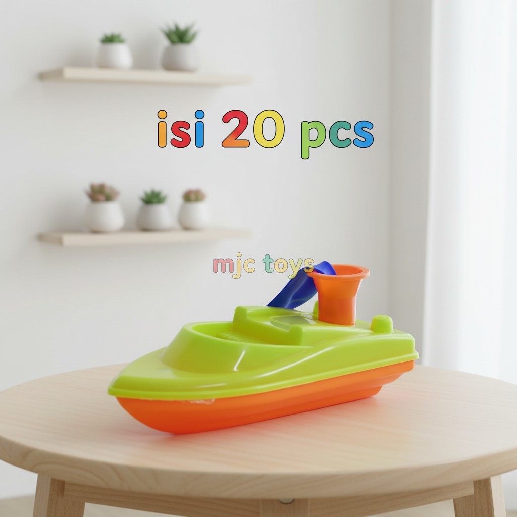 Mainan Anak Perahu Balon Mini Warna-Warni | Isi 20 PCS