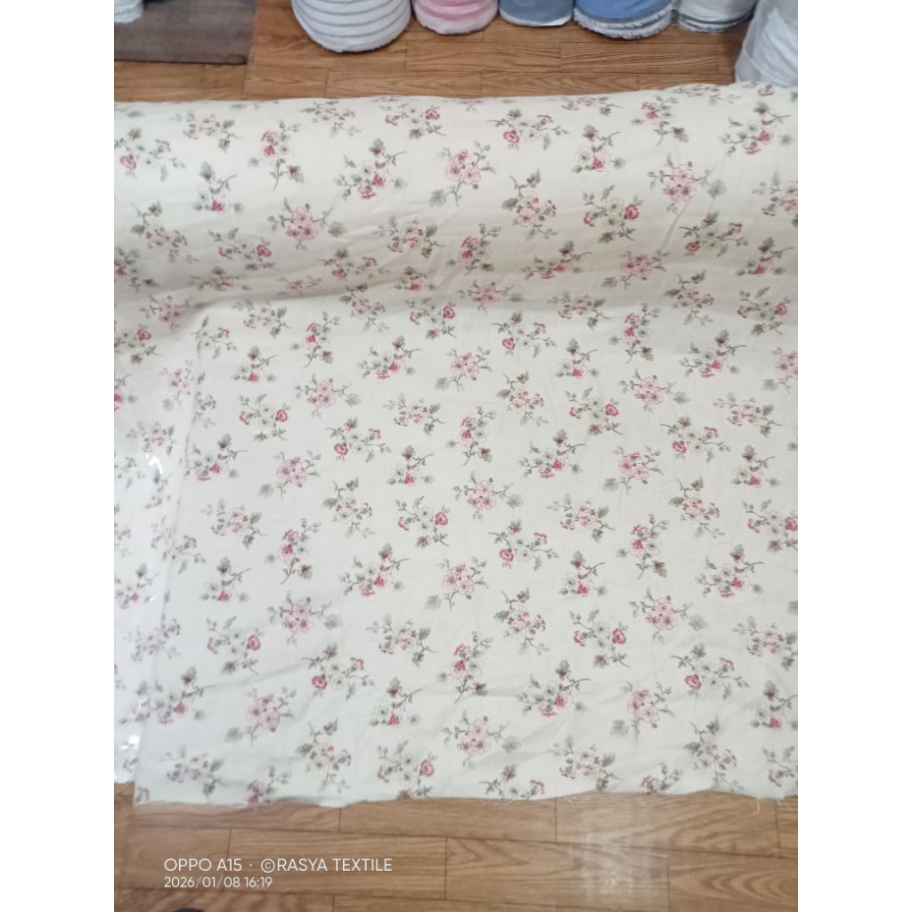 kain pure linen premium bahan kain linen pure meteran bahan kain linen pure motif kembang bahan kain