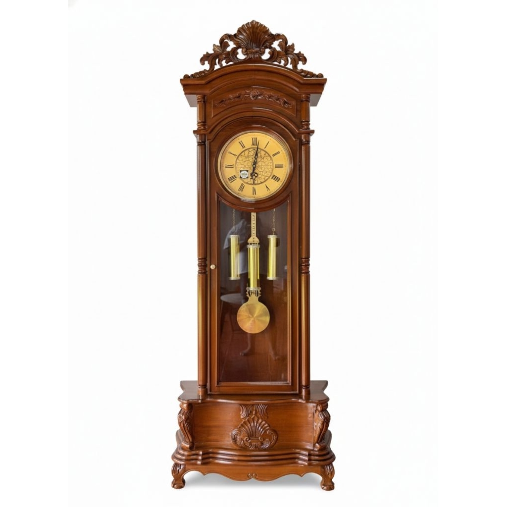 LEMARI JAM HIAS BANDUL JATI + MESIN JAM