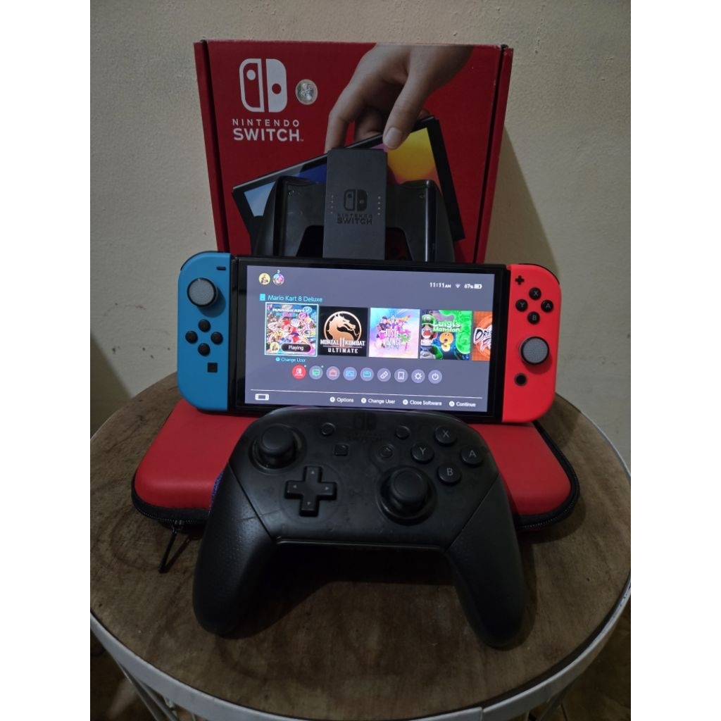 Nintendo Switch OLED OFW Neon Second