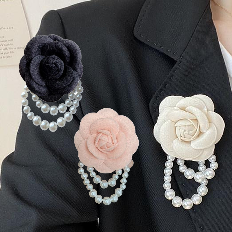 1pcs Bros Besar Mewah Bunga Aksesori Serbaguna Bros Bunga Mawar Premium Mutiara Bros Bunga