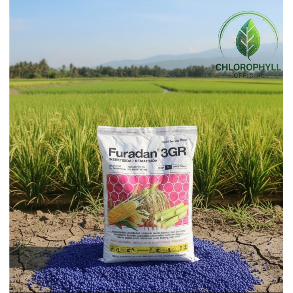 100 gr - Furadan obat pengendali hama perusak akar tanaman (cacing tanah, ulat tanah, orong-orong, s