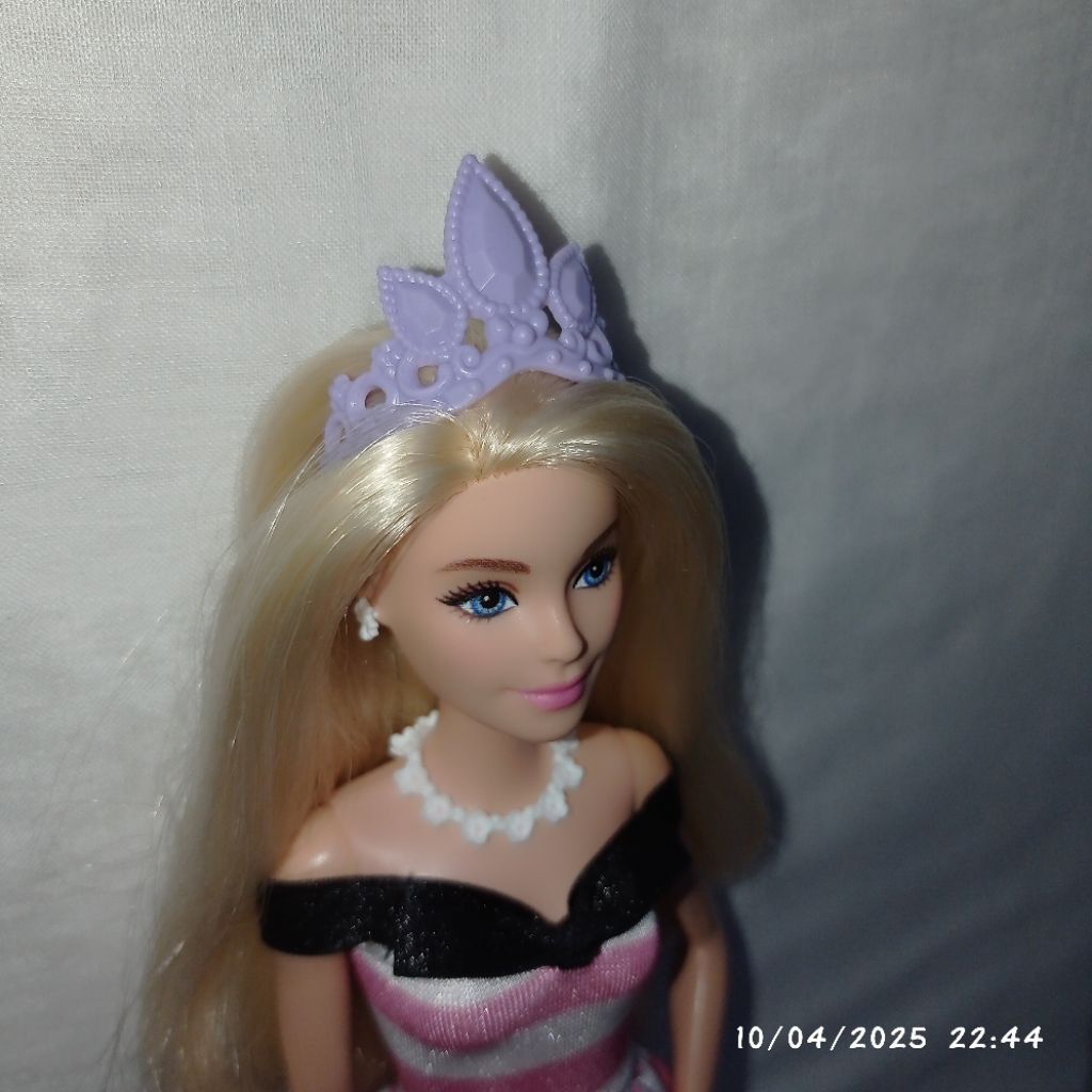 Mahkota princess ungu mewah boneka berbi ori Mattel