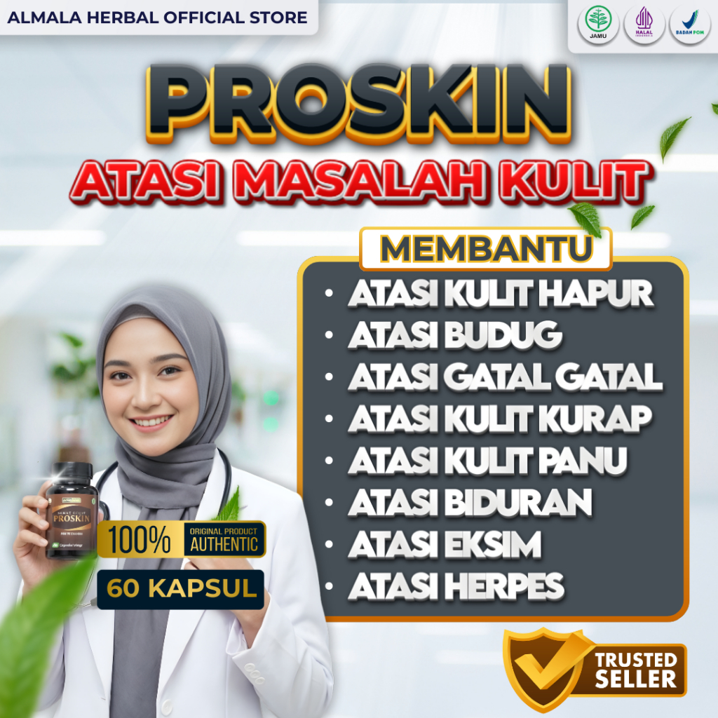 Obat Kulit Hapur, Hapur seluruh Badan, Kulit Panu, Gatal Gatal, Panuan, Eksim - PROSKIN ORIGINAL