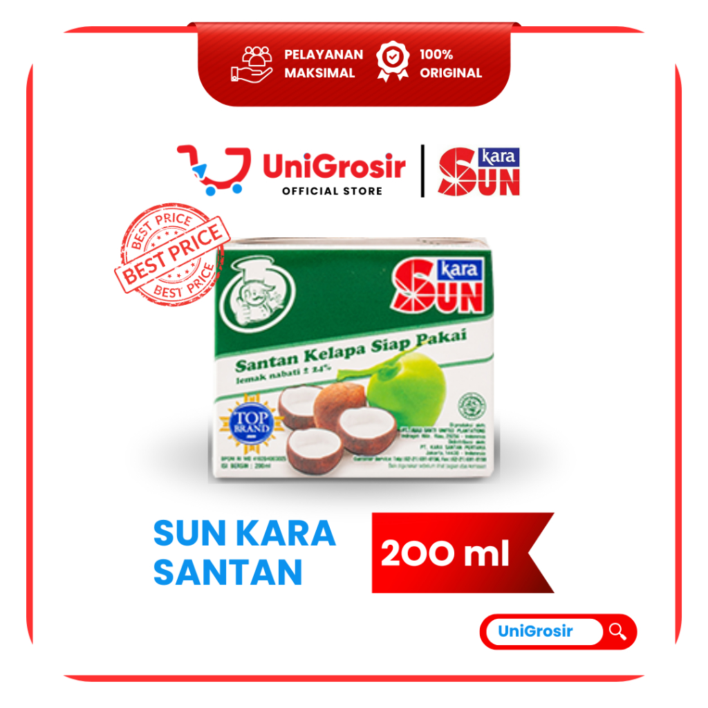 [UniGrosir] SUN KARA SANTAN SIAP PAKAI ~ 200 ml
