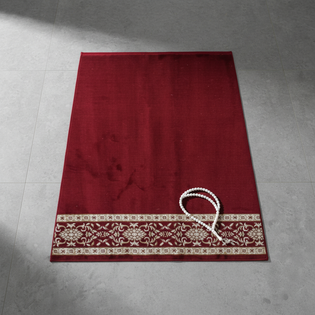 Sajadah Imam Karpet Masjid Mecca Merah Polos Premium – Sajadah Sholat Imam Masjid Tebal