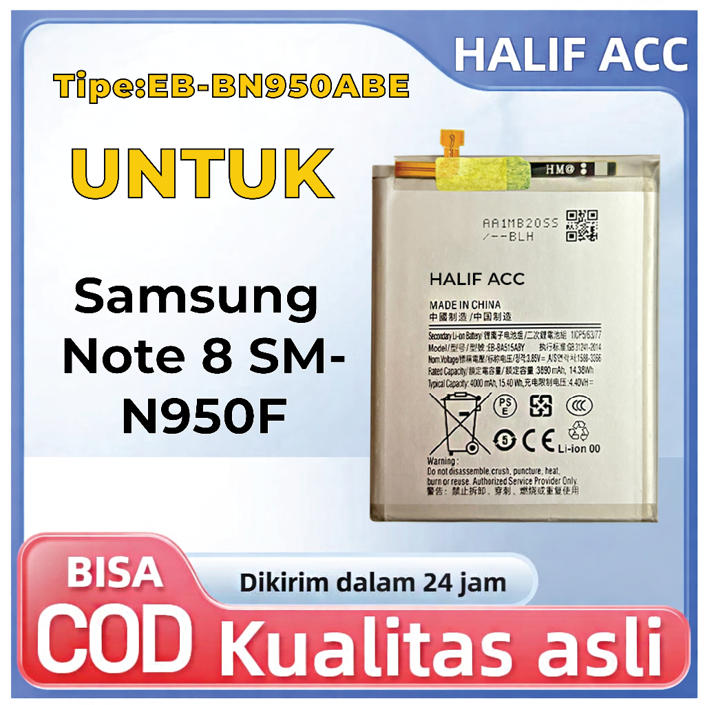 Original Batre Batrai Baterai EB-BN950ABE Samsung Note 8 SM-N950F Garansi 1 tahun