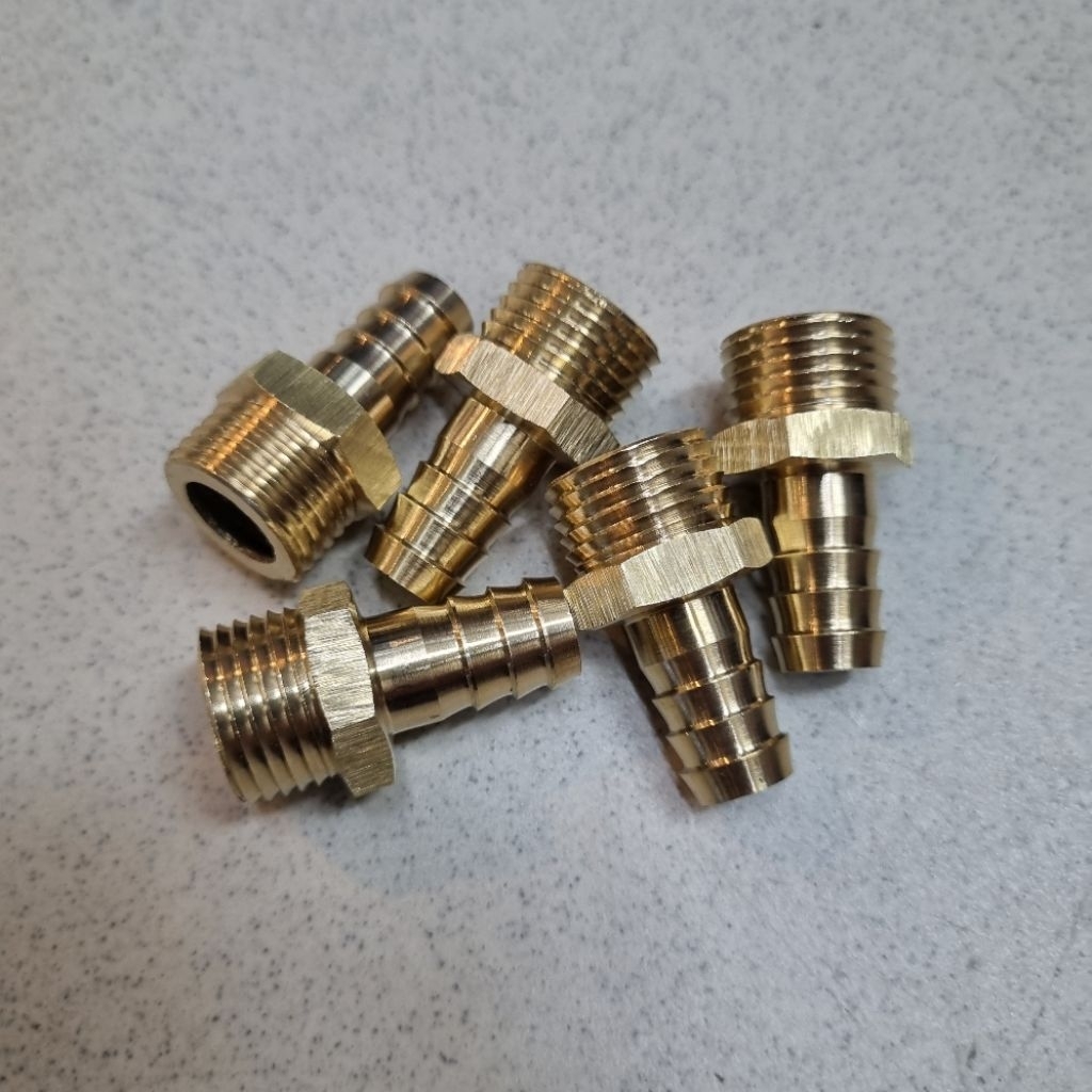 Nepel Selang kuningan Drat Luar / Hose nepel kuningan /King Nepel /Hose nepel drat luar