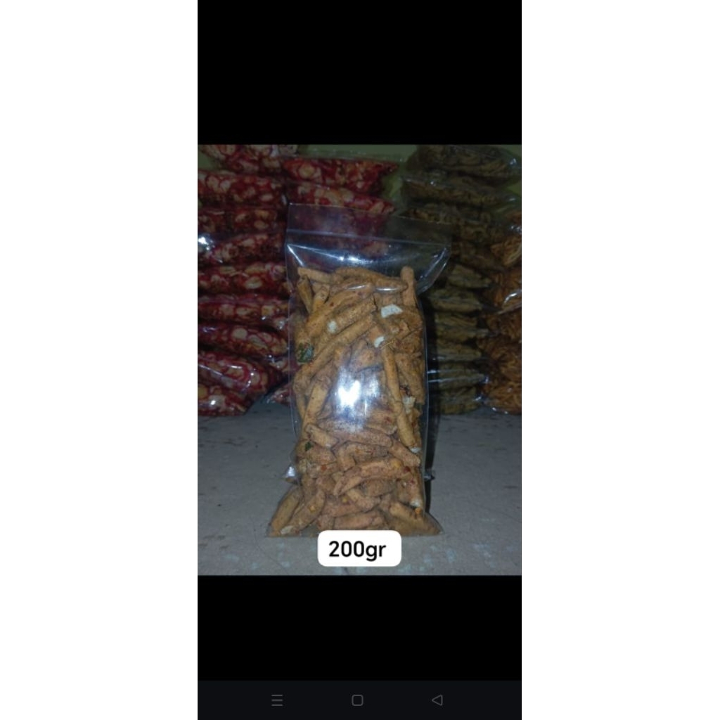 Jajan kiloan Basreng stick pedas 200gr