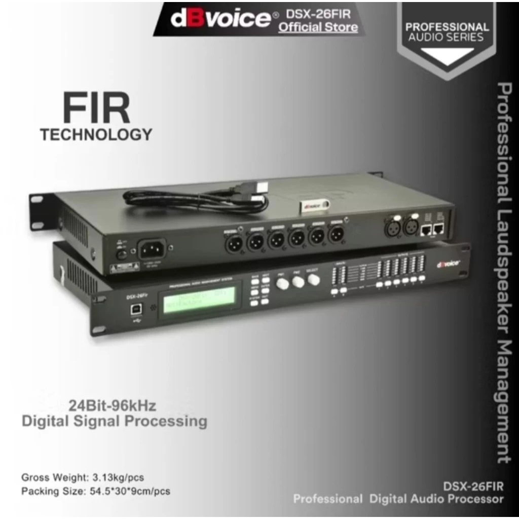 Management DBVOICE DSX-26 FIR-DLMS Speaker Management dBvoice 2 In 6 Out
