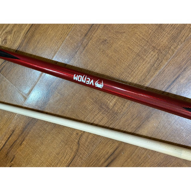 [PRELOVED] ORI 1 Set Venom Phantom Red Cue + Maple Shaft - Stick Billiard Venom