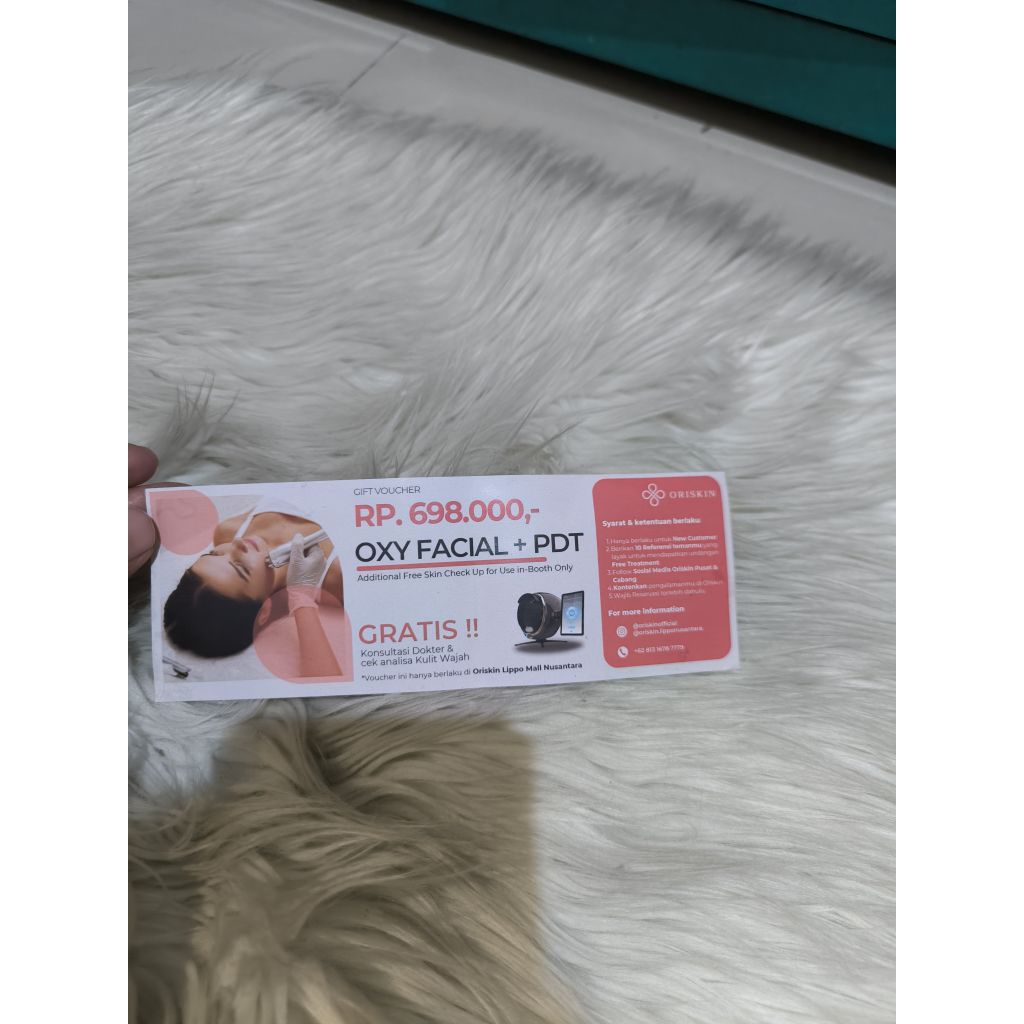 Treatment Oxy Facial + PDT Oriskin Seharga 698 ribu
