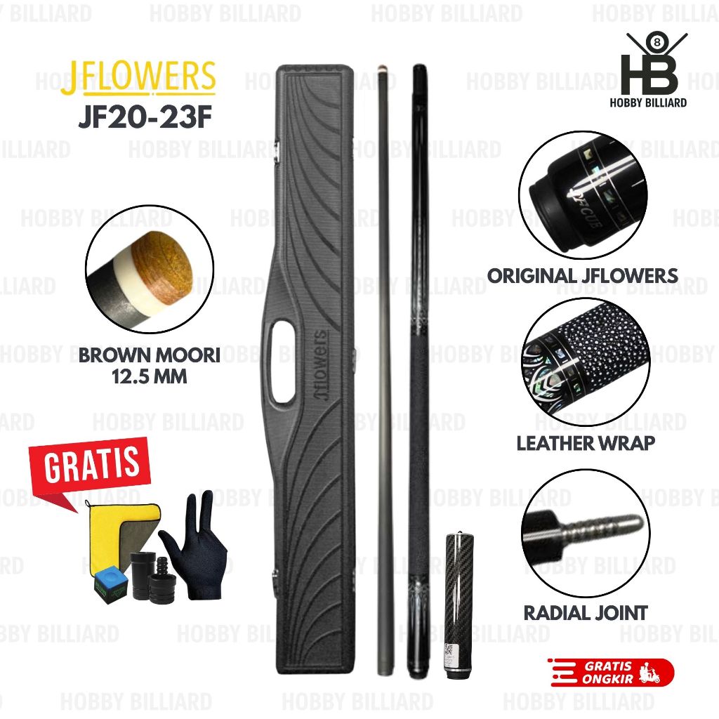 Stick Billiard JFlower 20-23F Original - stik billiard Jflower
