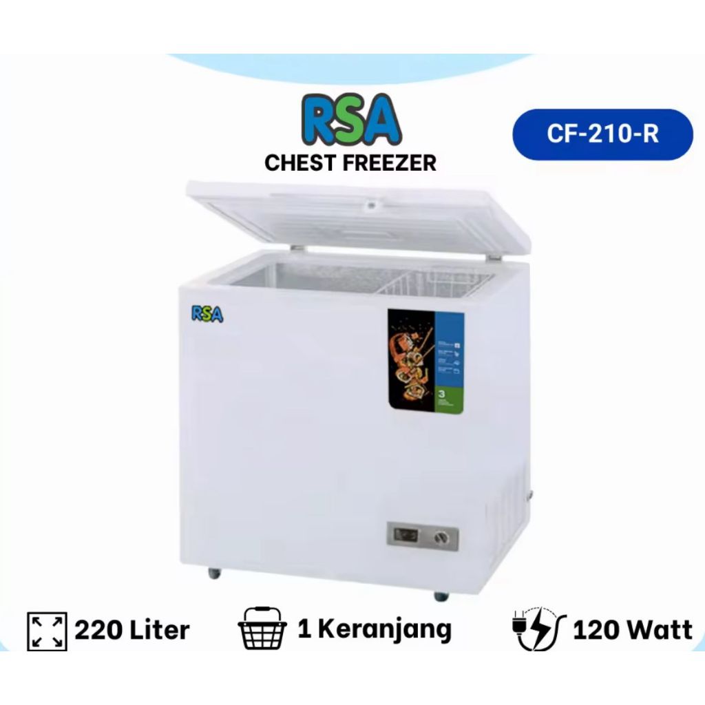 Chest Freezer RSA  CF-210/ Freezer Box RSA 200 Liter CF-210