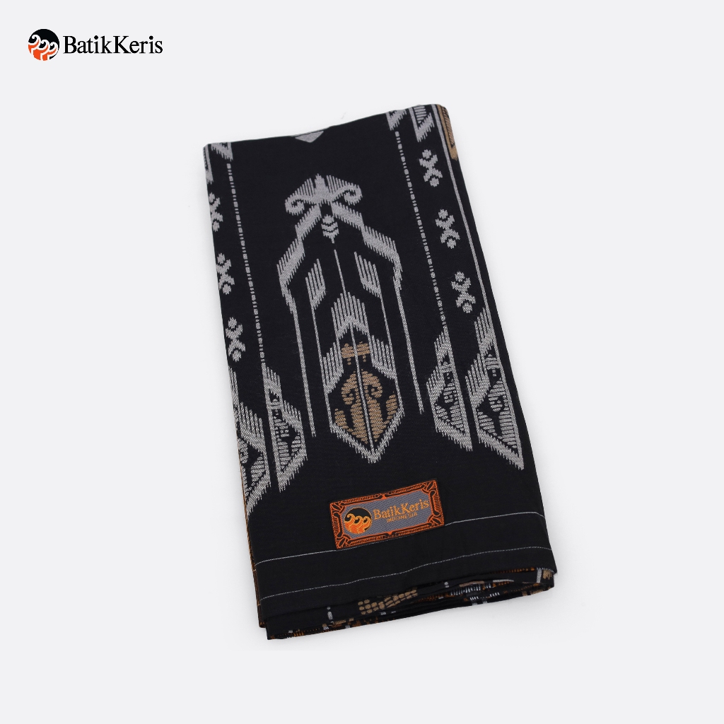 Batik Keris Sarung Dewasa Tenun Continental + Box – Hitam