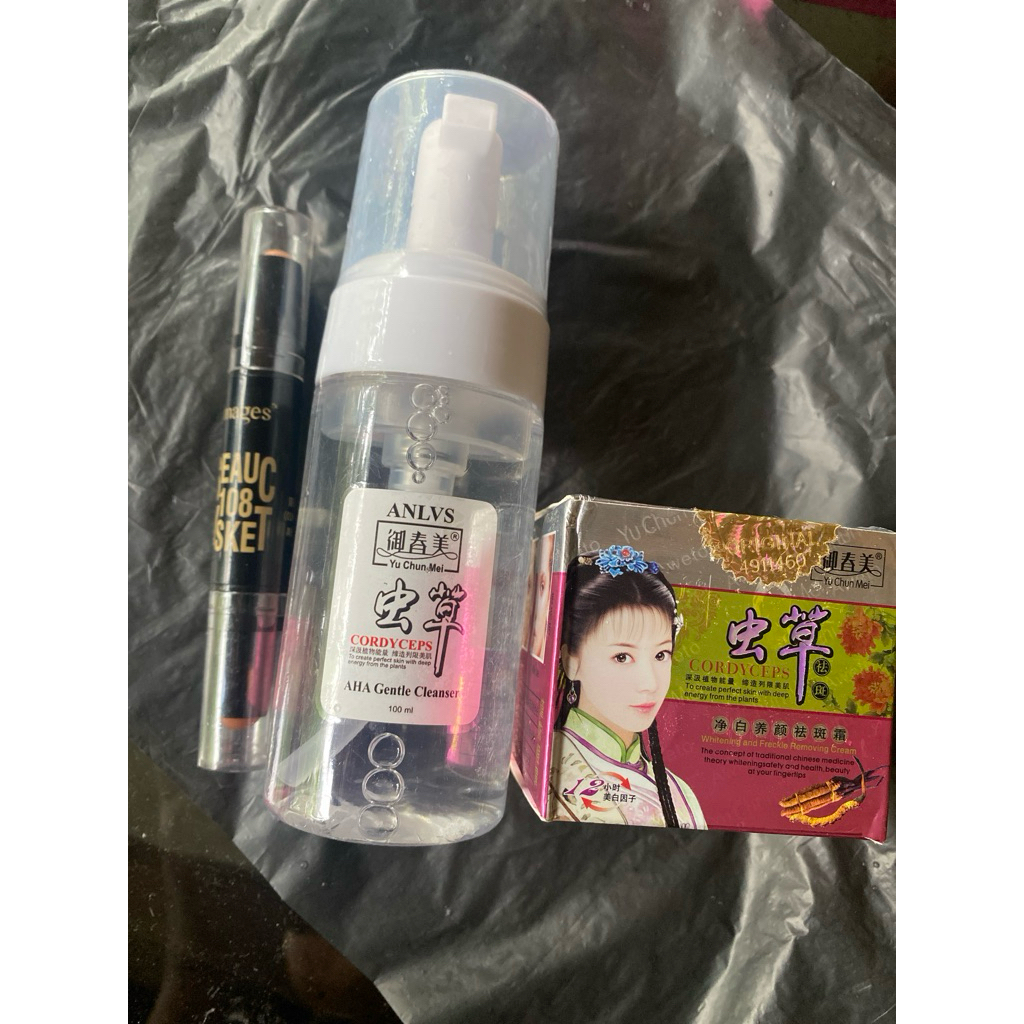 krim malam yu chun mei cordyceps.cleanser gentle aha anlvs yu chun mei.concealer 2 warna.original is