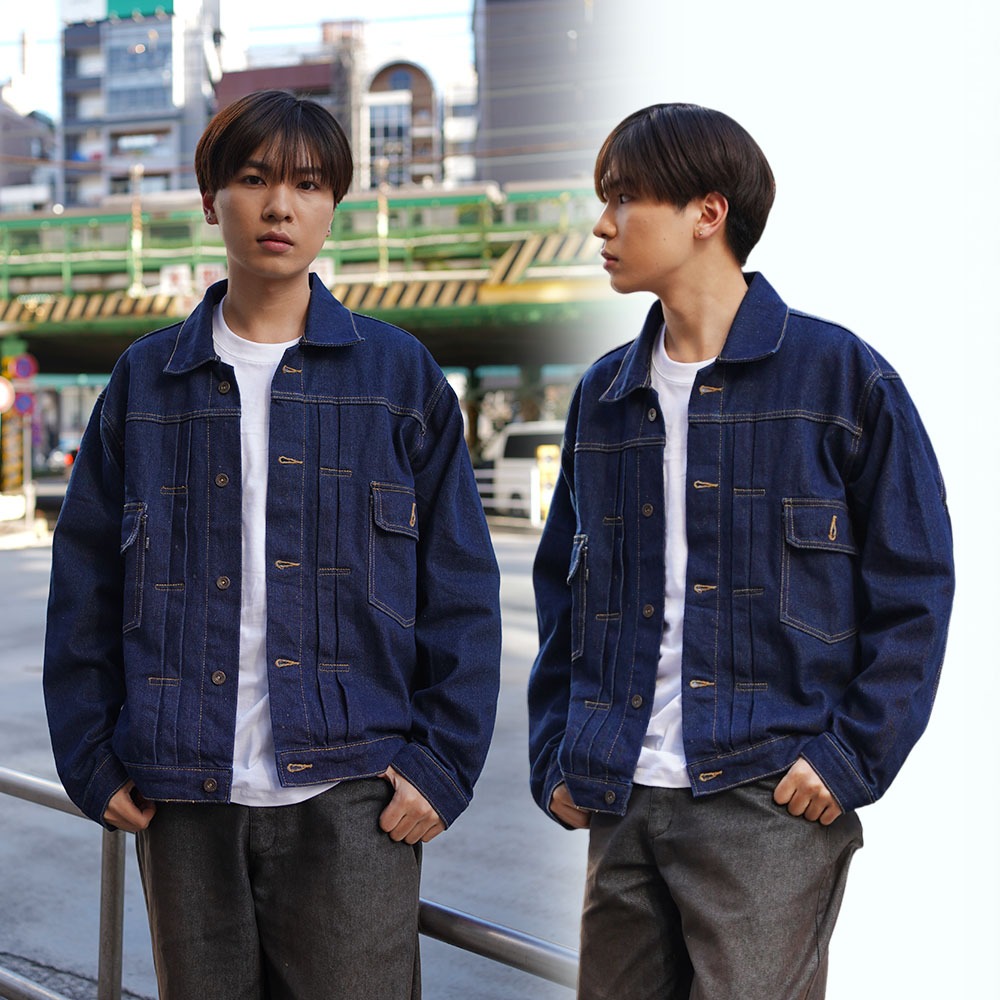 Rown Division Official Denim Jacket - Rowndvsn Jaket Bonanza Navy