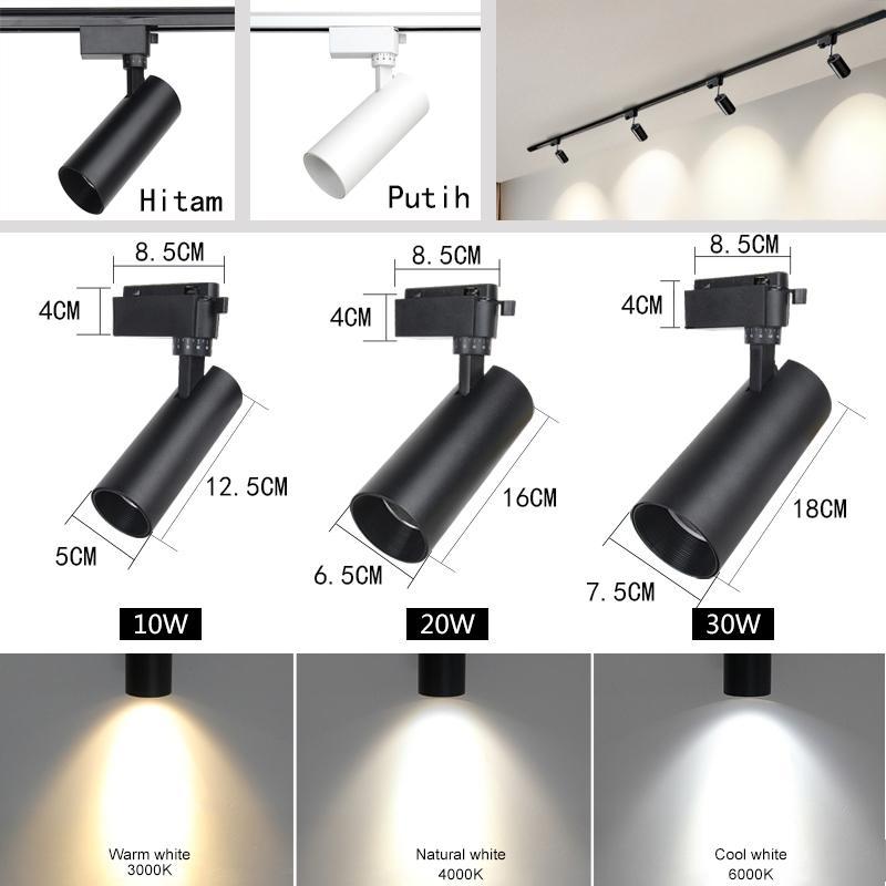 COD & READY STOK LAMPU LED TRACK LIGHT COB 20W / LAMPU SPOT LIGHT REL 20 WATT HL X1020