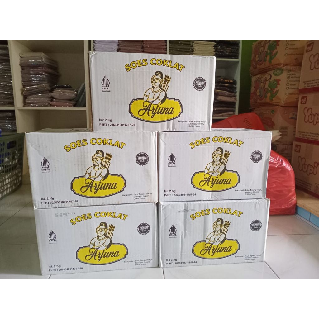 Soes coklat Arjuna 1dus isi 2kg