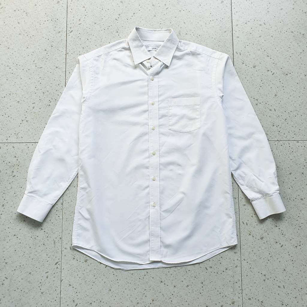 Baju Kemeja Panjang ST Dupont / Size XXL - LD 58 cm / Bekas - Second - Preloved