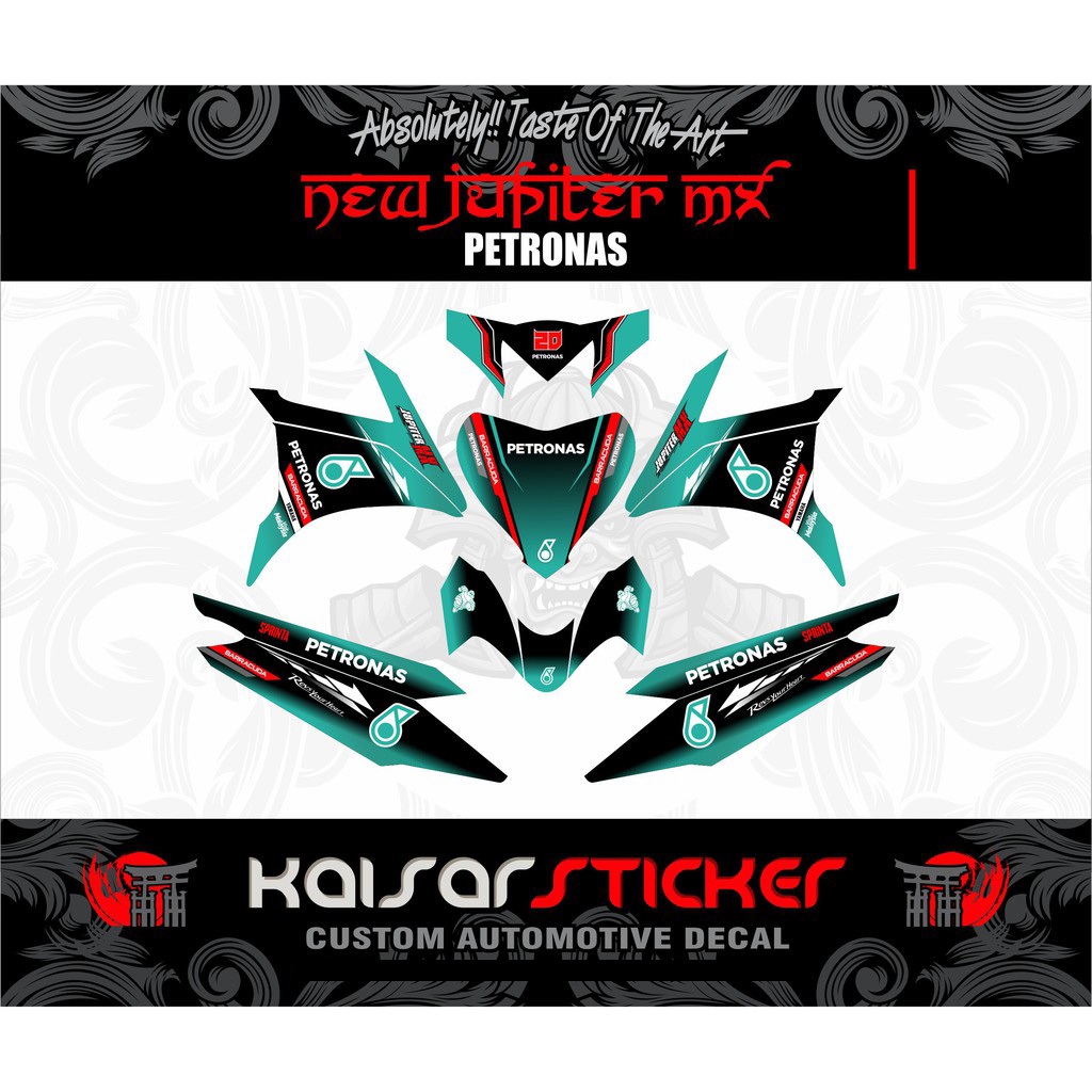 DECAL STICKER NEW JUPITER MX PETRONAS