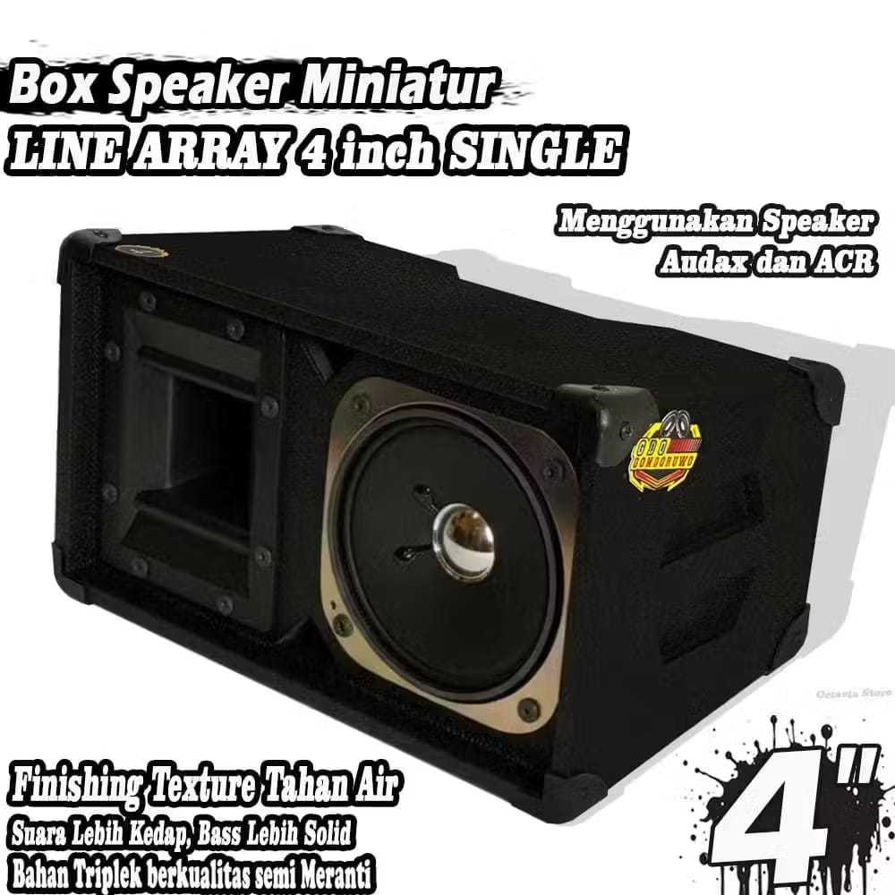 Box Speaker Miniatur Line Array 4 Inch Texture
