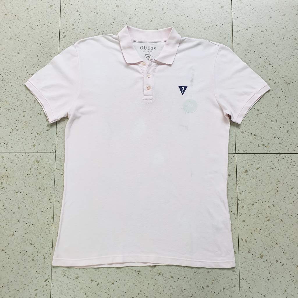 Baju Kaos Polo Guess Jeans / Size XL - LD 56 cm / Bekas - Second - Preloved
