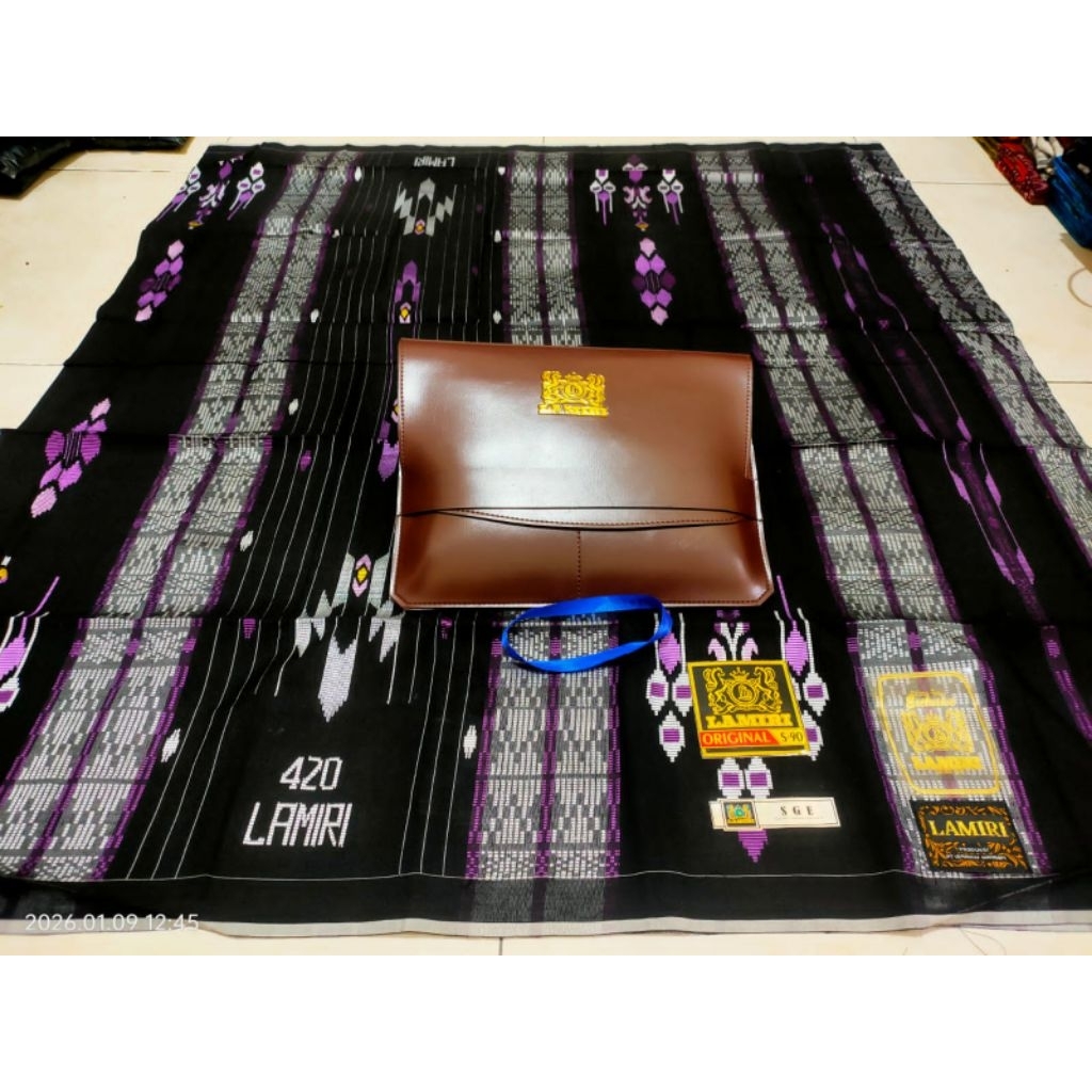 SARUNG LAMIRI S-90 TIPE SGE 420 DAN CORAK TAMER JAHITAN TENGAH SUTRA 50%