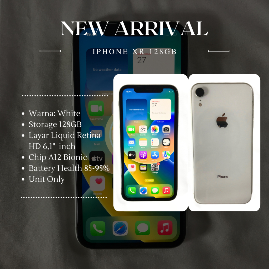 [EX iBox] iPhone XR 128GB White Unit Only