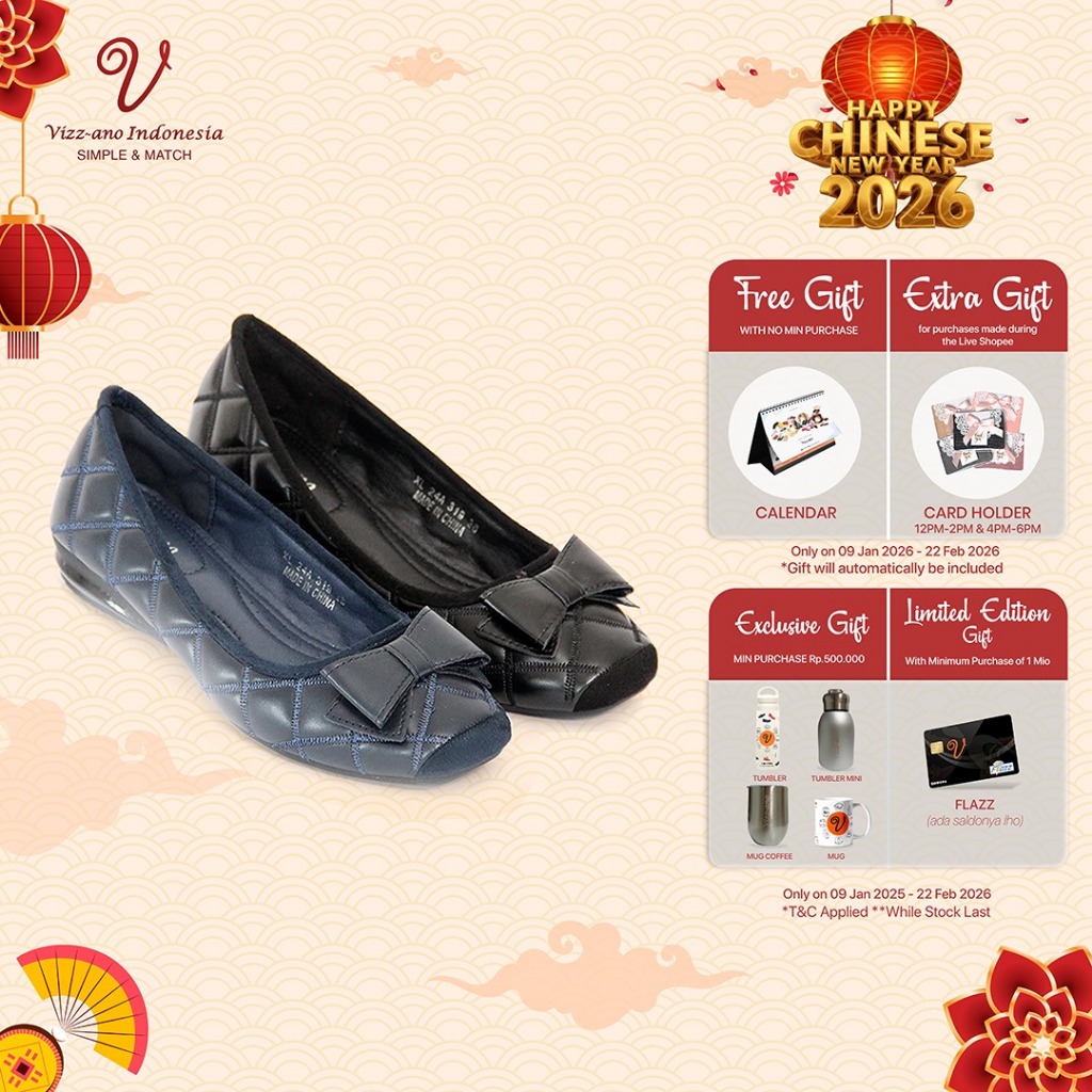 Vizzano Shoes Sepatu Flatshoes Wanita Design Lennon