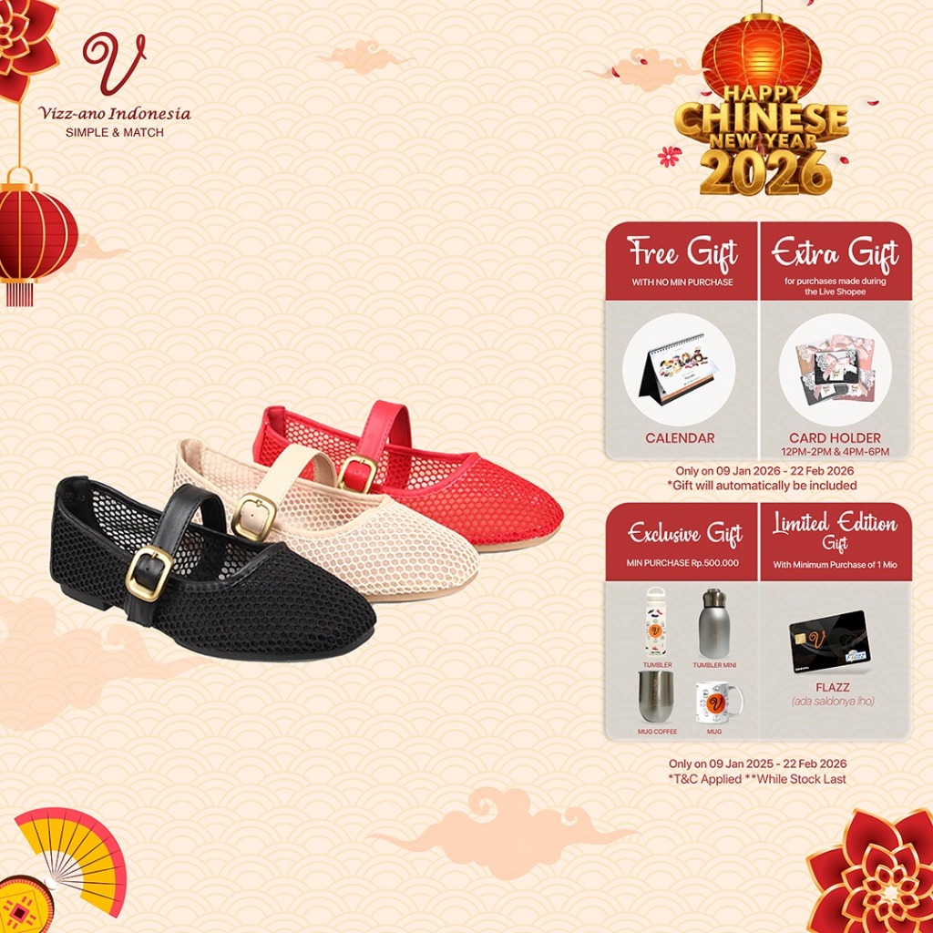 Vizzano Shoes Sepatu Flatshoes Wanita Design Libra