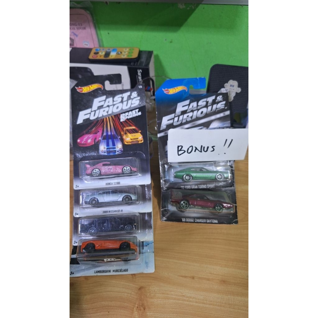 Hot wheels fast and furious set of 6 2017 2018 bonus 2013 2014