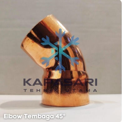 Fitting Elbow 45° Pipa Tembaga (Copper)