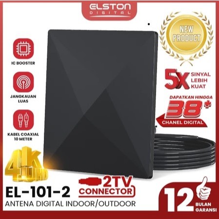 Antena TV Digital EL-101-2 Indoor Outdoor 2 TV