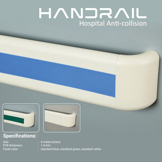 Handrail pegangan dingding dan tangga rumah sakit