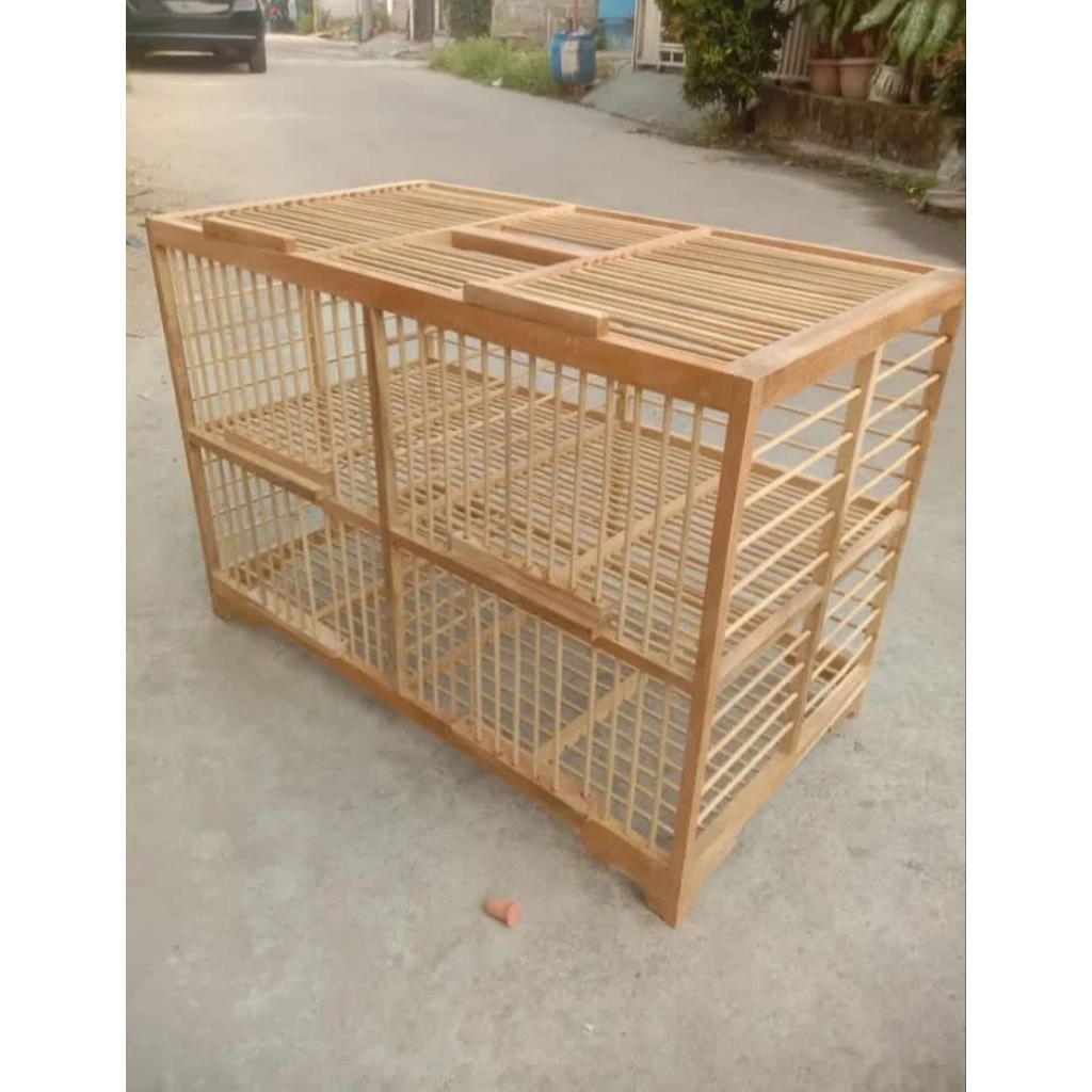 Dongdang Merpati / dongdang jati bambu / kandang merpati / sangkar merpati / Dongdang 4 pintu