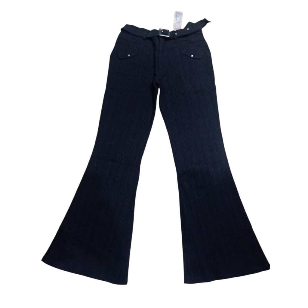 Celana Panjang Kain Hitam Wanita Cutbray