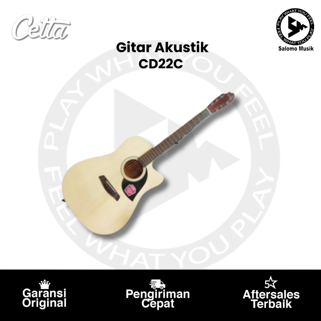 Gitar Akustik Cetta CD22C Cutaway Series Original