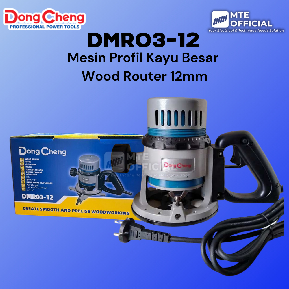 Dongcheng DMR03-12 Mesin Profil Kayu Besar Wood Router 12mm Mesin Router 1050W
