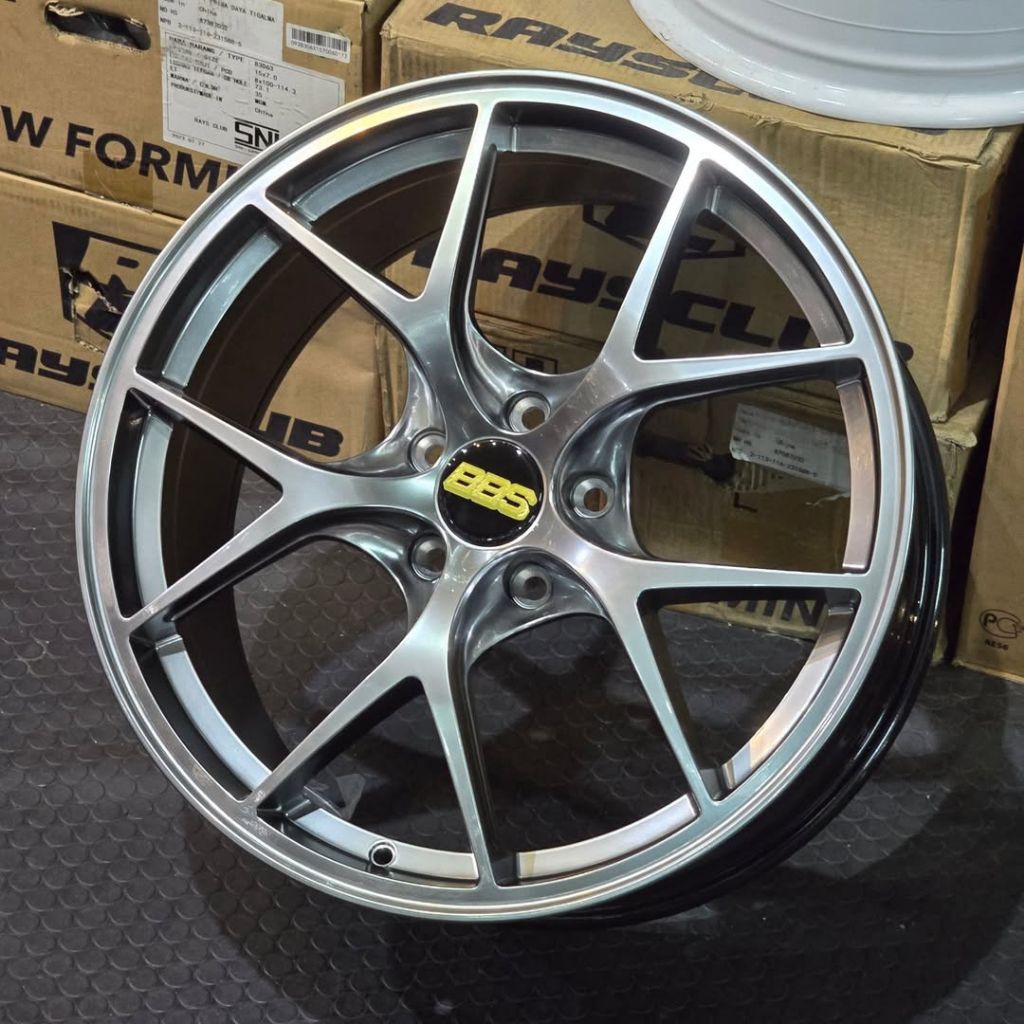 velg ring 18 bbs c1r flow forming pcd 5x120 lebar 8,5 - 9,5 velg racing bmw r18 velg bmw e46 velg mo