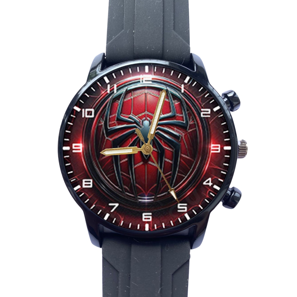 Fikastore Jam Tangan Spiderman Cowok Pria Jam Tangan keren Free Box dan Baterai