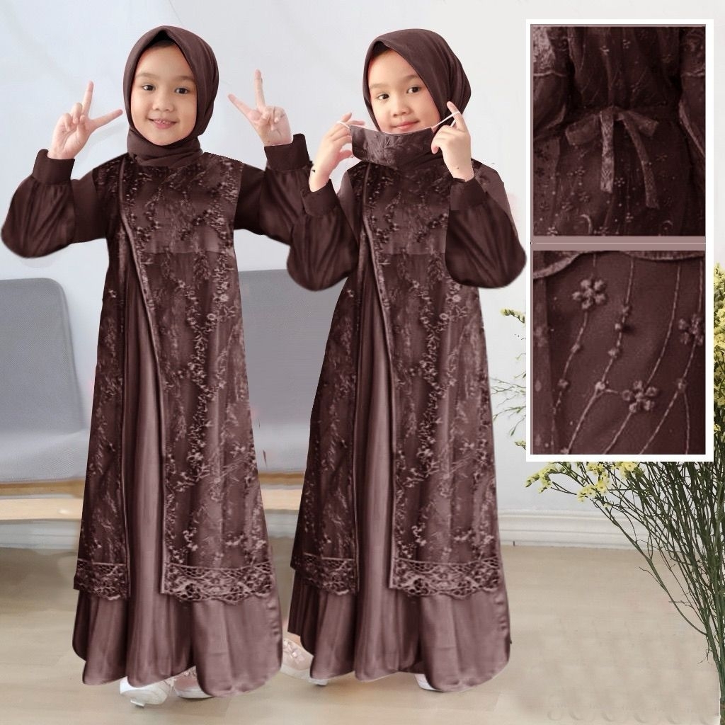 GAMIS DRESS ANAK KINARA KID TERBARU 2026 3 4 5 6 7 8 9 10 11 12 13 14 15 16 TAHUN GAMIS DRESS KID PE