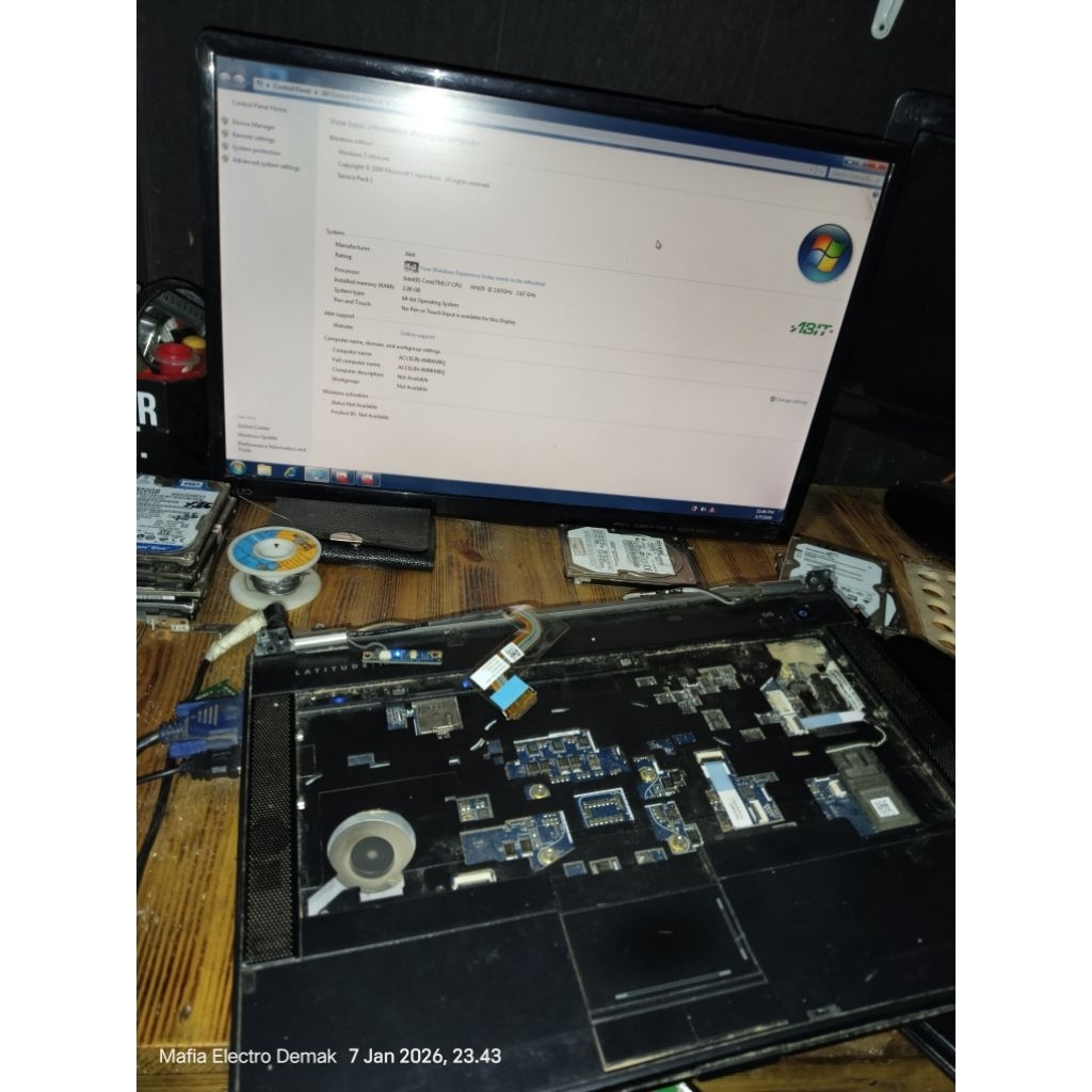 Motherboard dell latitude E6410 Core i7 normal original