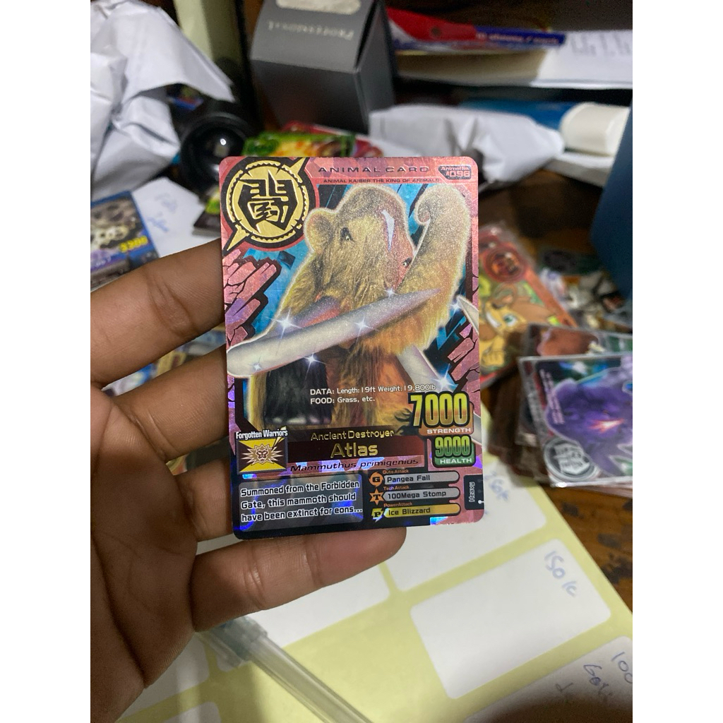 Kartu Animal Kaiser, ATLAS, Animal Card, Ver.6, Ori Namco