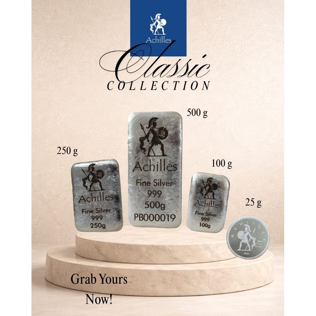 Perak batangan murni 100 gr, 250 gr, 2 oz(62,2 gr) terima buyback