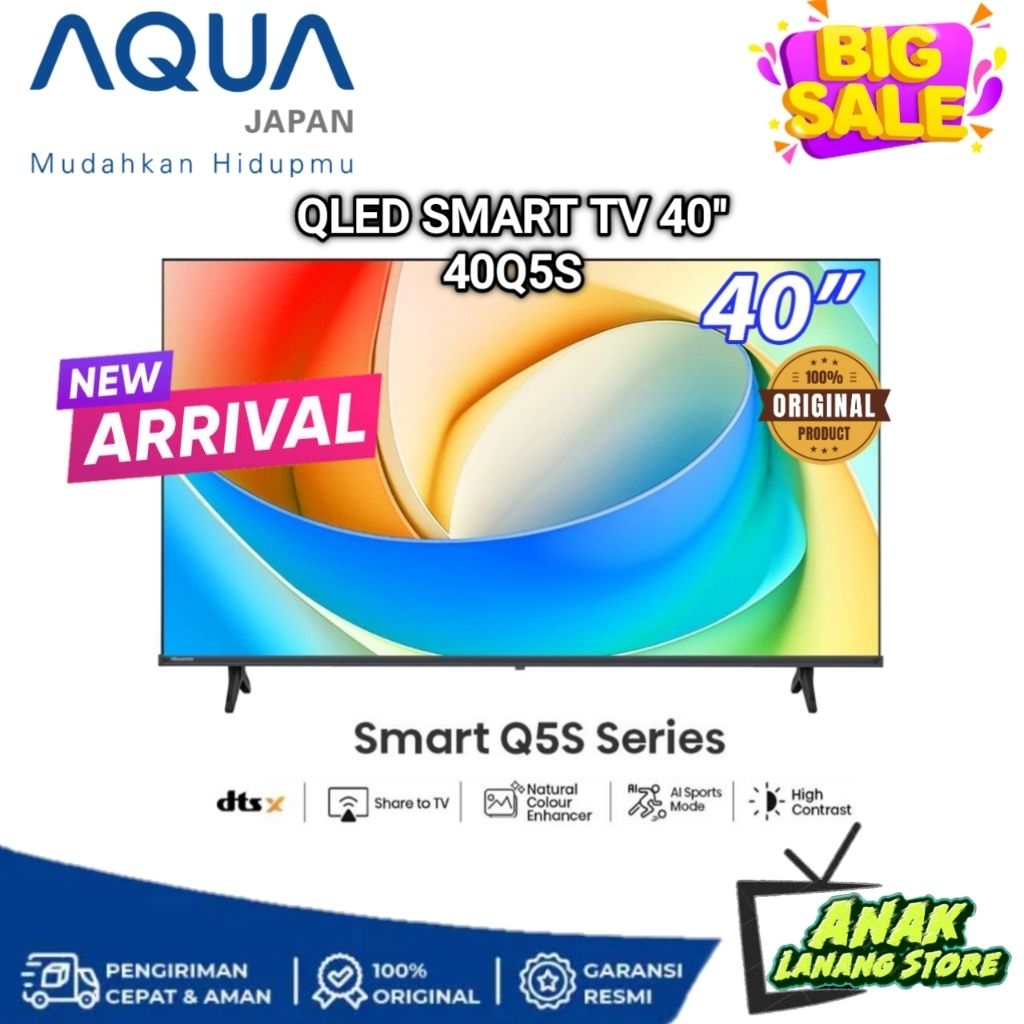 HISENSE SMART TV 40 INCH 40Q5S QLED VIDAA SMART TV
