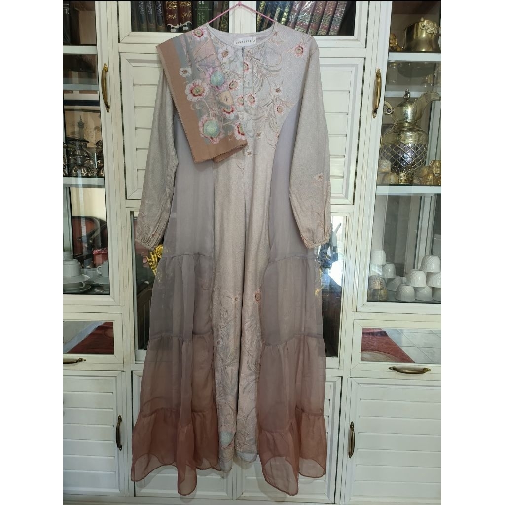 Nawasana Dress Aluna Set scarf Preloved